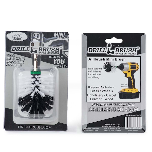 Drillbrush Truck Accessories - Car Cleaning Supplies - Car Wash - Drill Brush - G Mini-DB-White - main